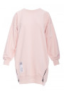 M676 Pulovers tunika ar rāvējslēdzējiem - saldi rozā krāsā