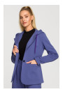 M691 Hooded blazer with single button - indigo