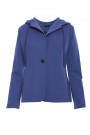 M691 Hooded blazer with single button - indigo