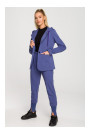 M691 Hooded blazer with single button - indigo