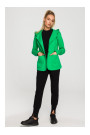 M691 Hooded blazer with single button - green