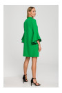 M698 A līnijas kleita ar eņģeļa piedurknēm - zaļa