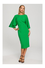 M700 Apmetņa kleita ar kimono piedurknēm - zaļa