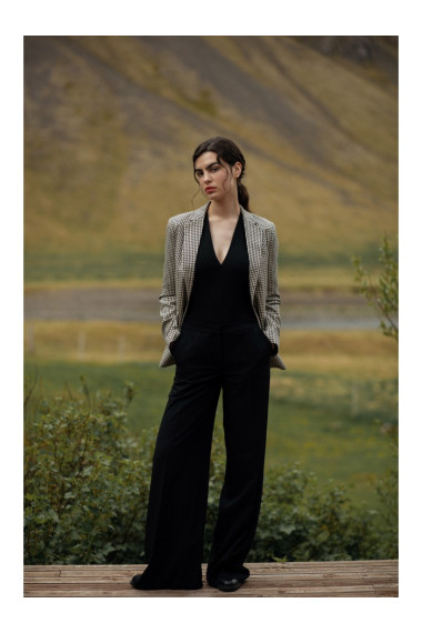 S311 Platās bikses - melnas