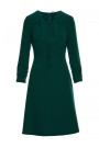 S325 Pieguļoša kleita ar kakla izgriezumu - zaļa