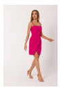 M744 Kokteiļu mini kleita - fuksija