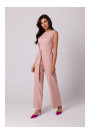 B256 Kombinezons bez piedurknēm ar kabatām - rozā krāsā