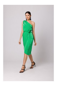 K160 Kleita ar vienu plecu - zaļa