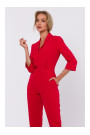 M751 Kombinezons ar šalles apkakli - sarkans