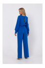 M754 Jumpsuit ar dekoratīvām piedurknēm - zils
