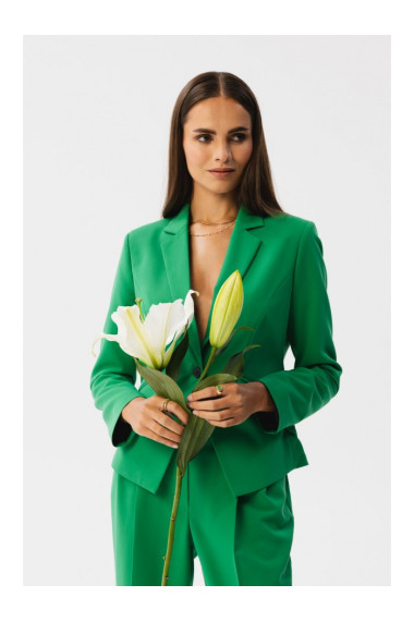 S353 Pielāgots bleizers ar vienu pogu - zaļš