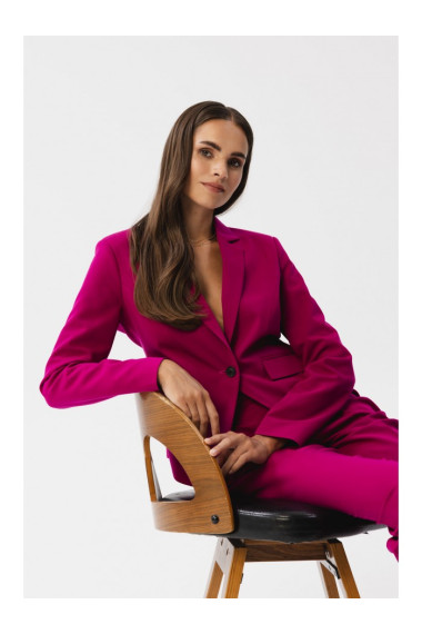 S353 Pielāgots bleizers ar vienu pogu - plūmju krāsas