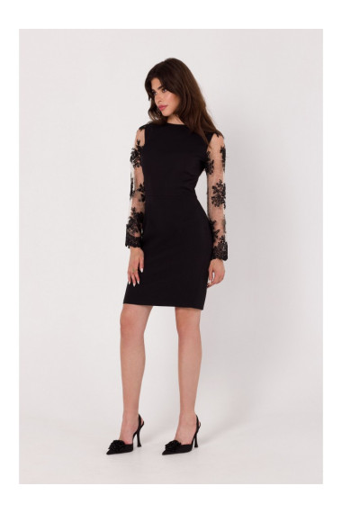 k182 Kleitas ar platām gipīra piedurknēm kopija - bēšs