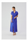 S364 Viskozes maxi kreklu kleita - zila