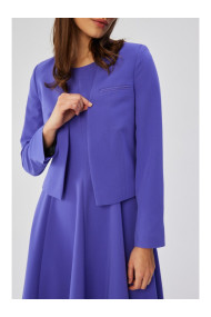 S368 Atvērtā priekšpusē piegriezts žakete - violets