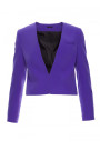 S368 Atvērtā priekšpusē piegriezts žakete - violets