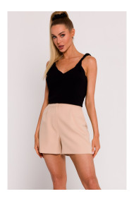 M775 Šortes ar ielocēm - bēšas krāsas