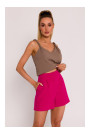 M775 Šorti ar plisēm - fuksija