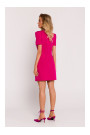 M777 Mini kleita ar polsterētu plecu daļu - fuksija