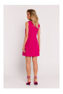 M778 Kleita bez piedurknēm ar izgriezumiem - fuksijas krāsā