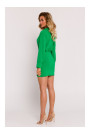 M783 Mini kleita ar apkakli - zaļa