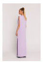 M790 Maksi kleita ar plecu spilventiņiem - violeta