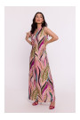 B283 Maksi kleita ar apdruku - 3. modelis