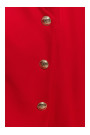 M793 Žaketes kleita ar zelta pogām - sarkana