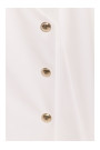 M793 Žaketes kleita ar zelta pogām - ekru krāsā