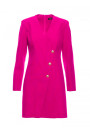 M793 Žaketes kleita ar zelta pogām - fuksija