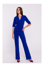 S377 Peplum kombinezons - karaliski zils