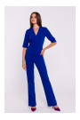 S377 Peplum kombinezons - karaliski zils