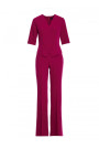S377 Peplum kombinezons - plūmju krāsas