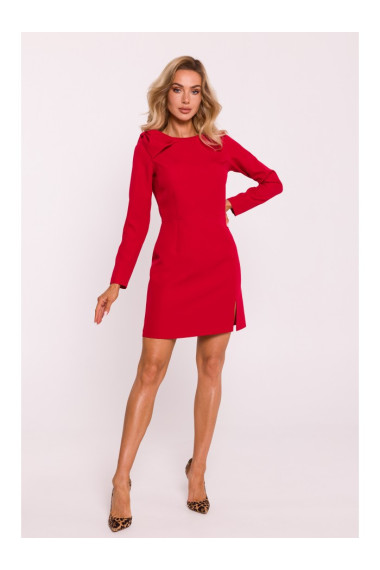 M814 Mini kleita ar plecu loku - sarkana