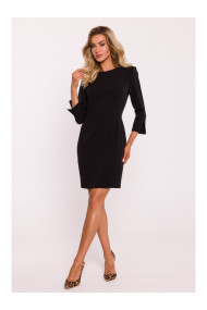 M815 Mini kleita ar dalītām piedurknēm - melna