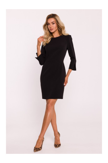 M815 Mini kleita ar dalītām piedurknēm - melna