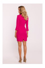 M815 Mini kleita ar dalītām piedurknēm - fuksijas krāsā