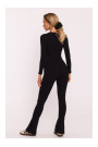 M816 Rievotas legingi ar dalītu kāju dizainu - melni