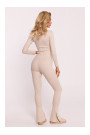 M816 Rievotas legingi ar dalītu kāju dizainu - smilšu krāsas
