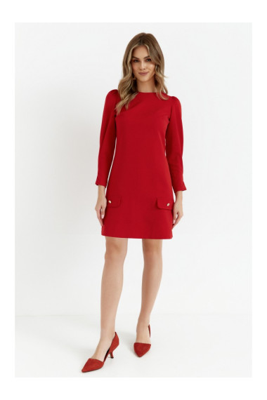 K148 Trapecveida kleita - sarkana