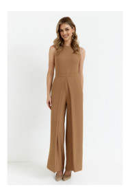 K184 Plašs kombinezons ar platām kājām - bēšs