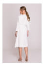 S403 Oversize adīta kleita - ekru krāsā