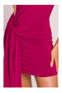 M841 Tie front mini dress - ruby