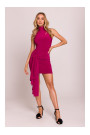 M841 Tie front mini dress - ruby
