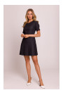 M842 Denim dress with pleats - graphite