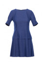 M842 Denim dress with pleats - blue