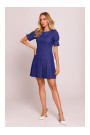 M842 Denim dress with pleats - blue