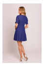 M842 Denim dress with pleats - blue