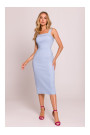 M843 Denim midi dress - light blue