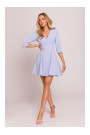 M848 Fit and flare mini dress - light blue